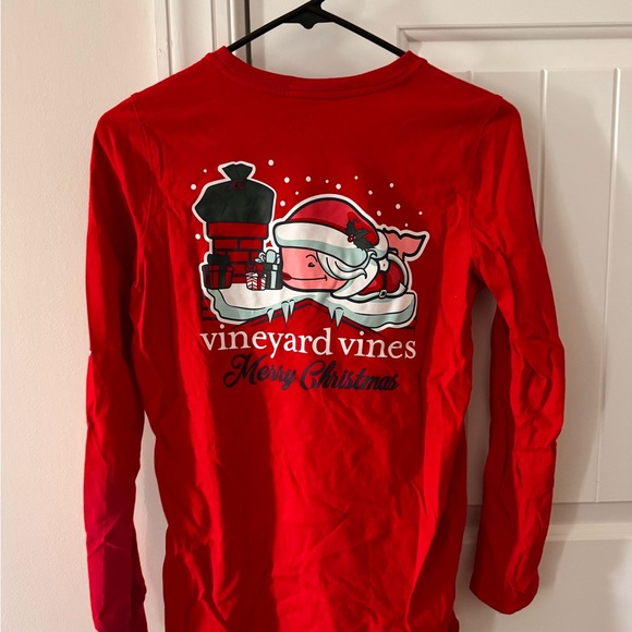 Vineyard Vines Red Long Sleeve Tee - Picture 3 of 5